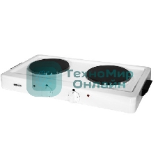 Плита электрическая Мечта 211Ч белый (белый, 2 эл.конфорки(чугунные), управление механическое)