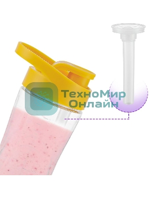 Блендер стационарный Kitfort КТ-3055-2 300Вт белый/желтый