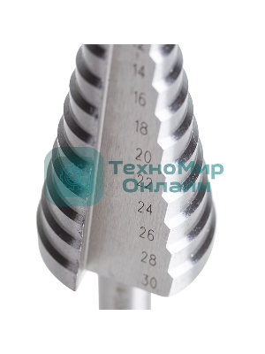 Сверло по металлу ступенчатое Kranz 4,0-30,0 мм 98 мм 62 HRC