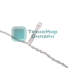 Гирлянда светодиодная Neon-night Айсикл (бахрома) 10х0,6м, с эффектом мерцания, прозрачный провод, IP44, 230В, диоды теплые белые, 238LED