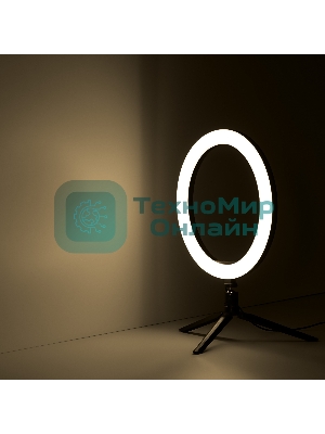 Светильник кольцевой Gauss 15W 800lm 3000-6500K 5V USB IP20 300x23мм черный дим пульт е LED