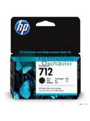 Картридж струйный HP 712 3ED70A черный (38мл) для HP DJ Т230/630