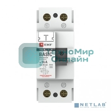 Выключатель дифференциального тока (УЗО) ВД-40 2п 16А 30мА тип AC (электронный) Basic elcb-2-16-30e-sim EKF