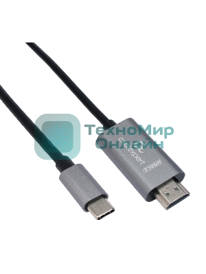 Кабель-переходник Cablexpert CCB-A-CM-HDMI-1.8M с Type-C на HDMI v2.0, Mobile, 1.8м, черный, корбка