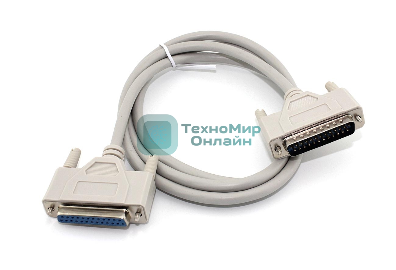 Кабель с разъемами DB25 мама-папа 1,5 м