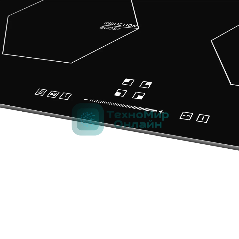 Индукционная варочная панель Monsher MHI 6006, 60 см 9 уровней мощности, инвертер, бустер, блокировка управления, Stop and Go, таймер, автоматическое отключение, сенсорное управление, индикатор остаточного тепла, 5 цифровых дисплеев, черный