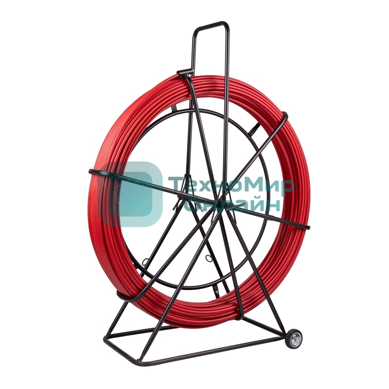 Протяжка кабельная Rexant (УЗК в тележке) Rexant стеклопруток, d=11,0мм, 250м, красная