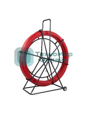 Протяжка кабельная Rexant (УЗК в тележке) Rexant стеклопруток, d=11,0мм, 250м, красная