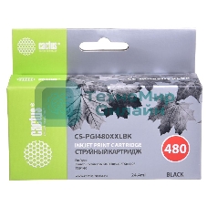 Картридж струйный Cactus CS-PGI480XXLBK черный (24.4мл) для Canon Pixma TR7540/TR8540/TS6140/TS8140