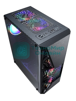 Компьютерный корпус Aerocool/Formula CL-3303B RGb черный без БП ATX 6x120мм 2xUSB 2.0 1xUSB 3.0 audio bott PSU