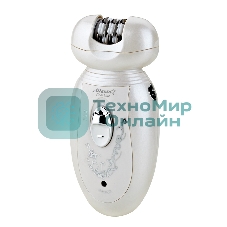 Эпилятор ATLANTA, ATH-6641, 3 в 1, 2ск, насадки для бритья, работа от аккум, долговечная батарея Ni-MH, низкий ур шума, белый/перламутровый.