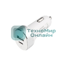 Автозарядка в прикуриватель Rexant АЗУ USB-A+USB-C, 3.1 A белый