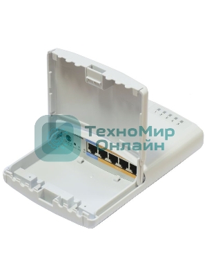 Маршрутизатор MikroTik RB750P-PBr2 PowerBox with 650MHz CPU, 64MB RAM, 5xLAN (four with PoE out), RouterOS L4, outdoor case, PSU, PoE, mounting set