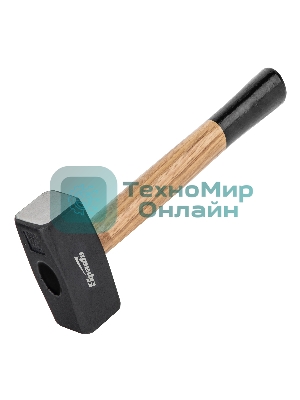 Кувалда Sparta 1500 г, кованая головка, деревянная двухцветная рукоятка