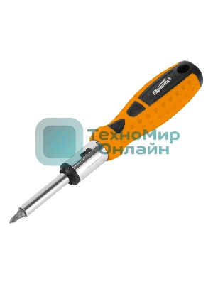 Отвертка реверсивная, набор бит, 10 шт., CrV Sparta