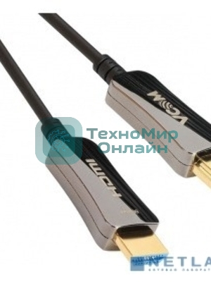 Активный оптический кабель HDMI 19M/M,ver. 2.0, 4K@60 Hz 80m VCOM