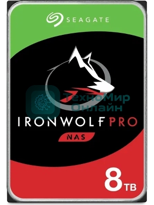Жесткий диск Seagate SATA-III 8Tb ST8000NT001 NAS Ironwolf Pro 512E (7200rpm) 256Mb 3.5