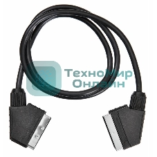 Кабель соединительный аудио-видео Buro SCART (m)/SCART (m) 1м. черный