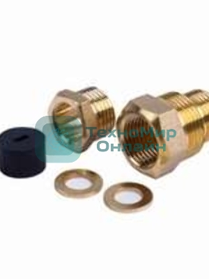 Сальник PROconnect с двойной резьбой 1/2 и 3/4 для ввода кабеля в трубу