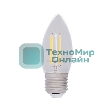 Лампа светодиодная филаментная Rexant Свеча CN35 9.5 Вт 950 Лм 2400K E14 золотистая колба