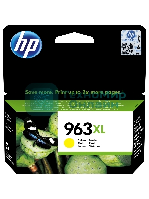 Картридж струйный HP 963XL 3JA29AE желтый увеличенной емкости (1600 стр) для HP OfficeJet Pro 9010, 9013, 9020, 9023