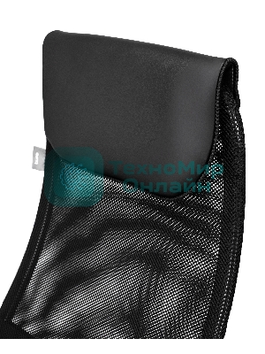 Кресло Бюрократ CH-607 TW-01 черный, сетка, подголовник