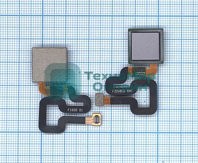 Шлейф со сканером отпечатка пальца для Xiaomi Redmi 4 Pro серый