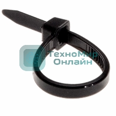 Хомут-стяжка кабельная нейлоновая Rexant 100x3,6 мм, черная, упаковка 100 шт.