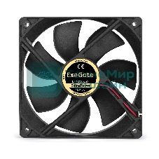 Вентилятор для корпуса ExeGate ExtraPower EP12025S2P черный, 120 мм, 1800 об/мин, 28 дБ, 2 pin
