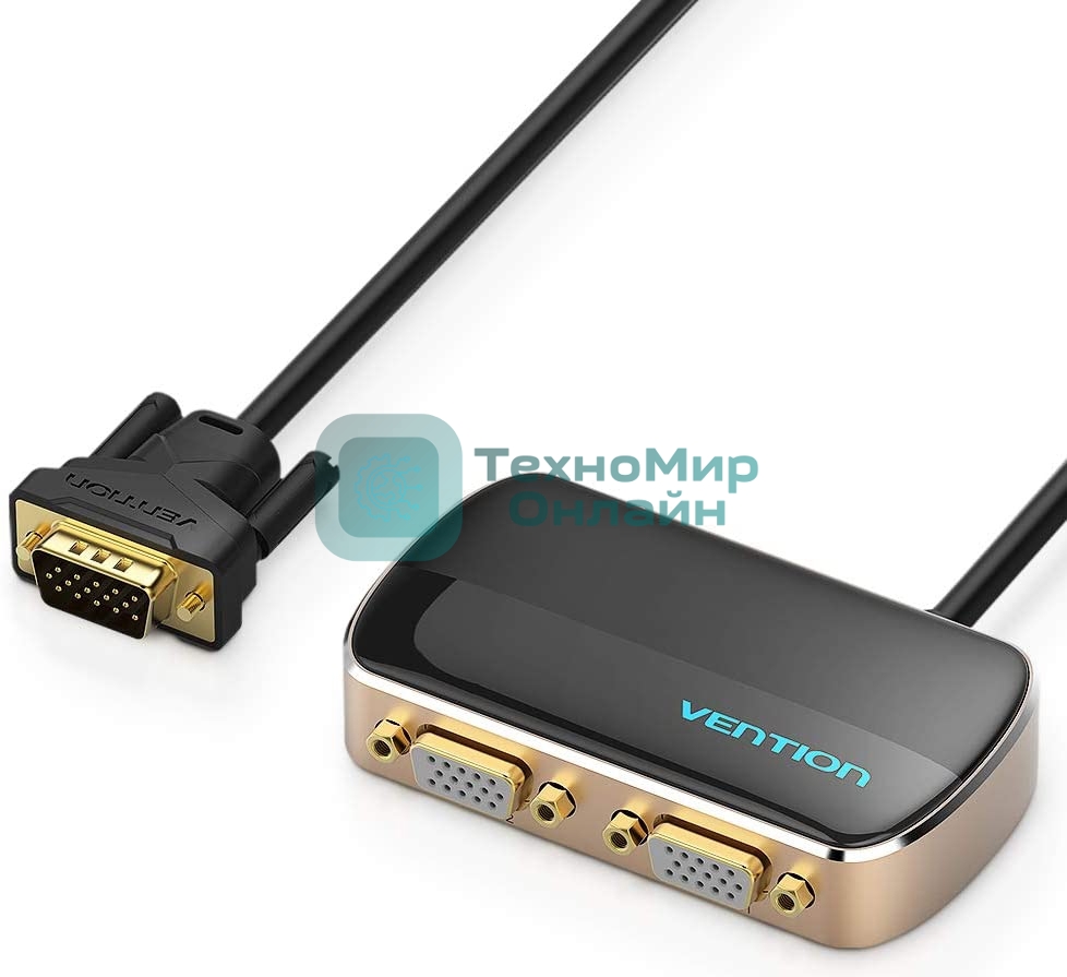 Разветвитель-сплиттер Vention VGA 15M/2x15F на 2 монитора