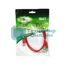 Патч-корд литой Aopen/Qust UTP кат.5е 1м красный