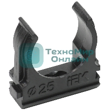 Держатель с защелкой CF25 IEK черный CTA10D-CF25-K02-100