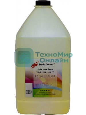Тонер Static Control TRMPTCOL-1KG-Y желтый флакон 1000гр. для принтера HP CLJCP1515/Canon MF8330