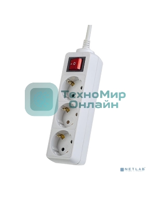 Сетевой удлинитель Perfeo с кнопкой 