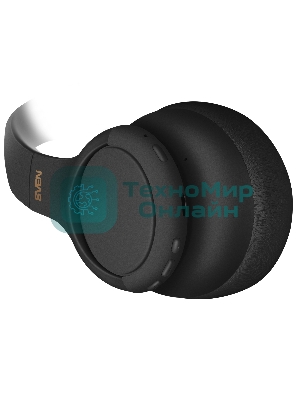 Беспроводные/проводные наушники Sven AP-B800MV черный, полноразмерные, Bluetooth + Jack 3.5 мм, складная конструкция, до 15 ч