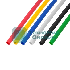 Термоусаживаемые трубки Rexant 3,0/1,5 мм, набор пять цветов, упаковка 50 шт. по 1 м