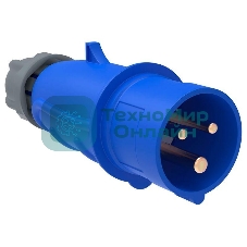 Вилка IEK PSN01-032-3 переносная ССИ-023 32А-6ч/200-250В 2Р + РЕ IP44 MAGNUM IEK