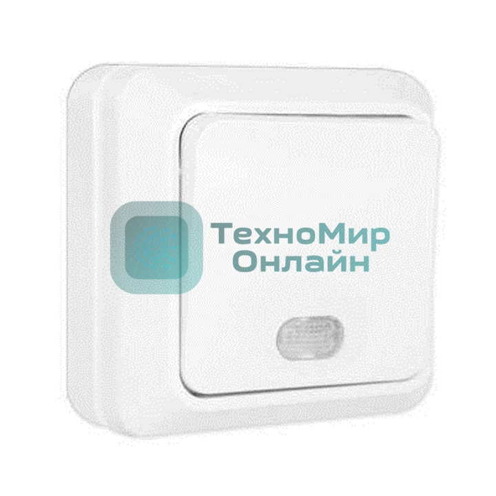 Выключатель 1-кл. ОП Олимп 10А IP20 с индик.белый Universal О0121