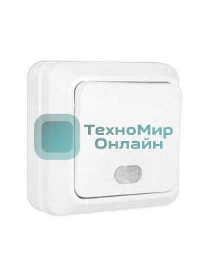 Выключатель 1-кл. ОП Олимп 10А IP20 с индик.белый Universal О0121