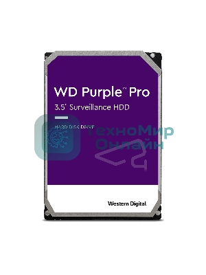 Жесткий диск Western Digital Original SATA-III 18Tb WD181PURP Video Purple Pro (7200rpm) 512Mb 3.5