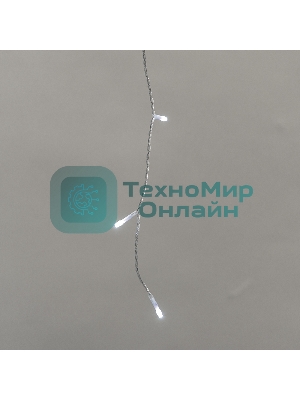 Гирлянда светодиодная Neon-night Айсикл (бахрома) 5х0,6м, с эффектом мерцания, прозрачный провод, IP44, 230В, диоды белые, 112 LED