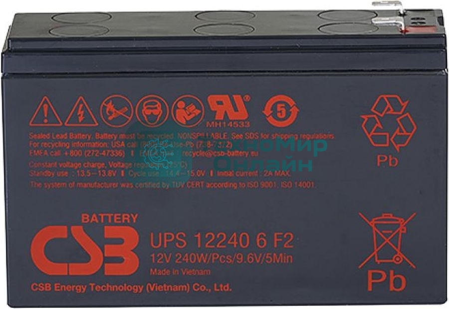Батарея для ИБП CSB UPS122406 12В 240Вт
