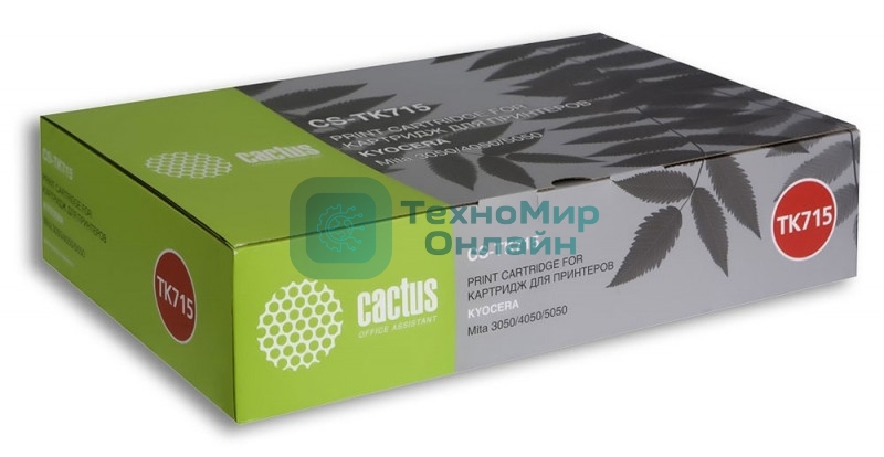 Картридж лазерный Cactus CS-TK715 (34000 стр.) черный для Kyocera Mita KM 3050/4050/5050