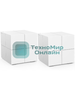 Маршрутизатор Tenda nova MW6 (2 роутера) АС1200 Двухдиапазонная Wi-Fi Mesh система, 2 порта gigabit ethernet RJ45