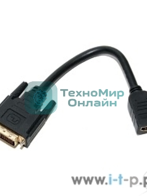 Переходник 5bites Кабель-5bites Адаптер BC-HDF2DVI DVI (24+1) M/HDMI F, зол.разъемы