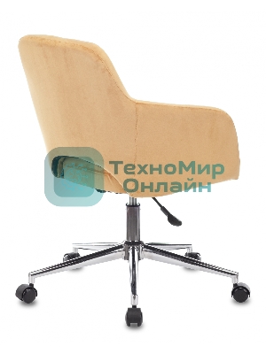 Кресло компьютерное Бюрократ CH-380SL янтарный Italia 9, крестовина металл хром