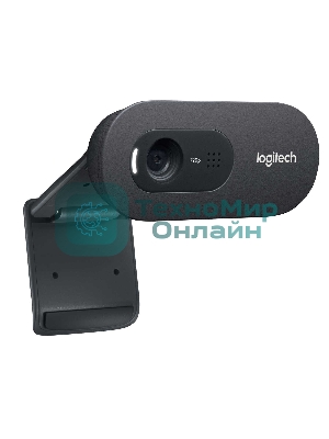 Веб-камера Logitech C270 HD 1280x720, 30 кадр/с, USB Type-A, микрофон (шумоподавление), автоосвещение, универсальное крепление
