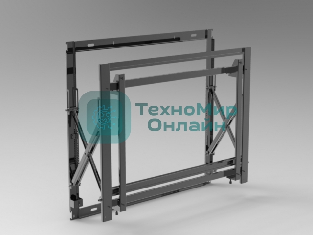 Настенное крепление для видеостен с выдвижным механизмом. Совместимо с 55