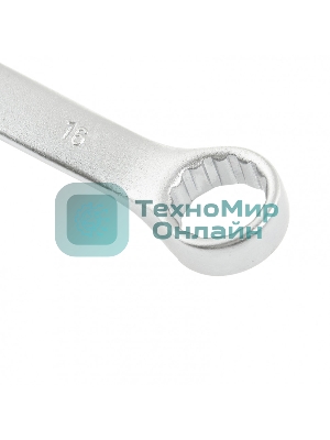 Ключ комбинированный Stels 16 мм, CrV, матовый хром