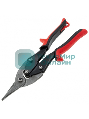 Ножницы по металлу Matrix 250мм пряморежущие обрезиненныерукоятки